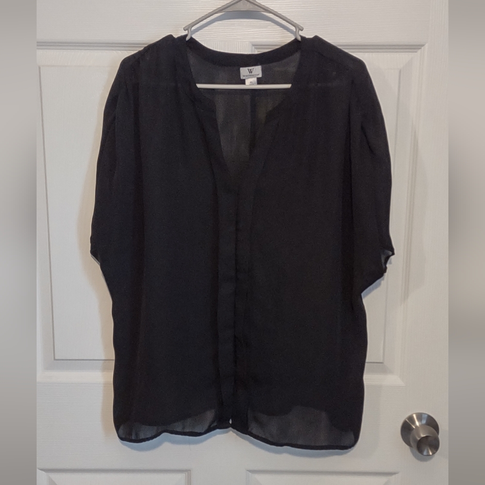 Black Sheer Blouse